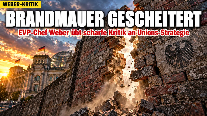 Weber zerlegt die Brandmauer: „Das Konzept ist gescheitert“