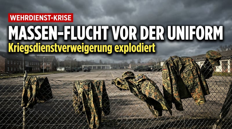 Wehrdienst-Debatte außer Kontrolle: Junge Deutsche flüchten massenhaft vor der Uniform