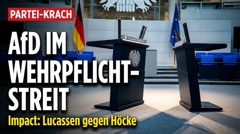 Wehrpflicht-Streit in der AfD: Lucassen wehrt sich gegen Rüffel des Fraktionsvorstands