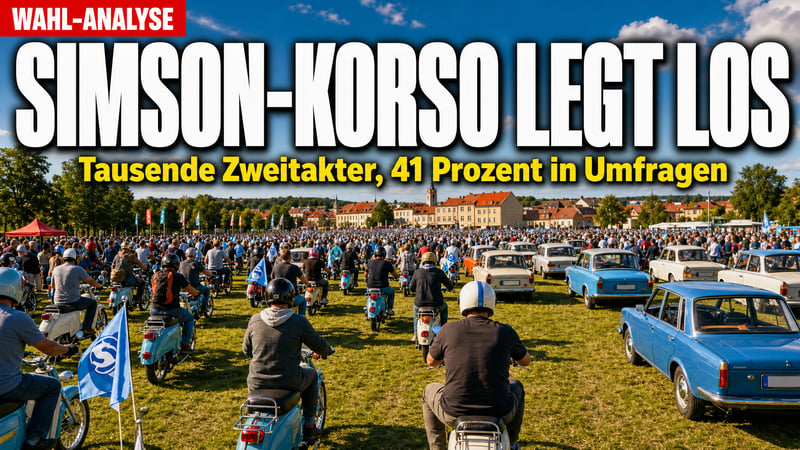 Wende 2.0 auf zwei Rädern: Simson-Korso schockt die Altparteien