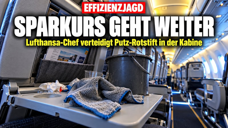 Weniger Putzen, mehr Profit: Spohr kennt beim Sparen kein Halten!