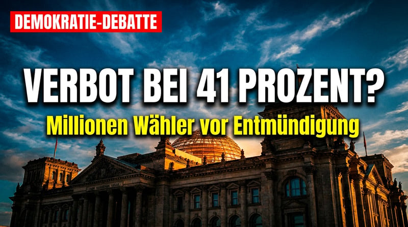 Wenn 41 Prozent zu viel sind: Der Ruf nach dem Verbotshammer gegen die AfD