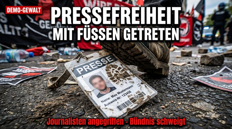 Wenn „Antifaschisten“ die Pressefreiheit mit Füßen treten: Das beredte Schweigen des Bündnisses „Widersetzen“