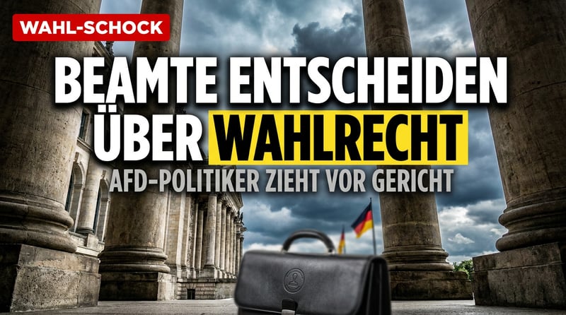 Wenn Beamte entscheiden, wer gewählt werden darf: AfD-Mann Sichert zieht gegen seinen Wahlausschluss vor Gericht