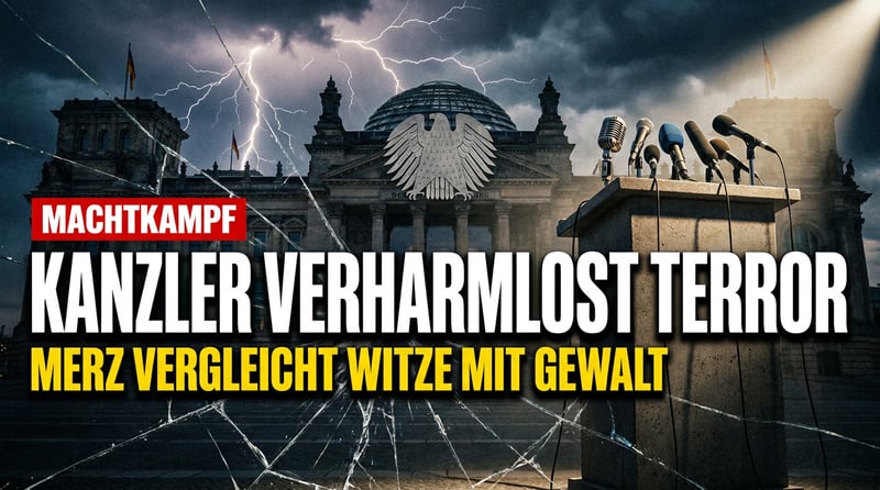 Wenn der Kanzler den schlechten Witz zum Terrorhelfer erklärt