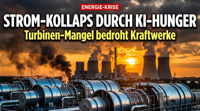 Wenn der KI-Hunger die Lichter ausgehen lässt: Gasturbinen-Mangel bedroht globale Stromversorgung