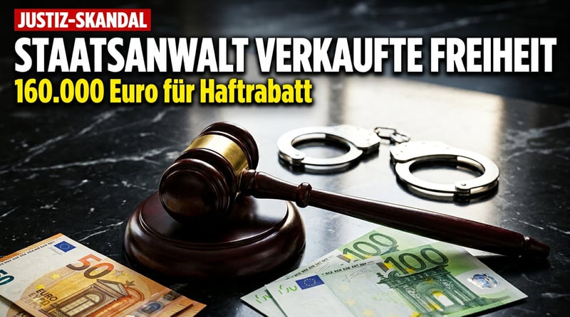 Wenn der Wächter zum Ganoven wird: Staatsanwalt soll Haftrabatt für 160.000 Euro verscherbelt haben
