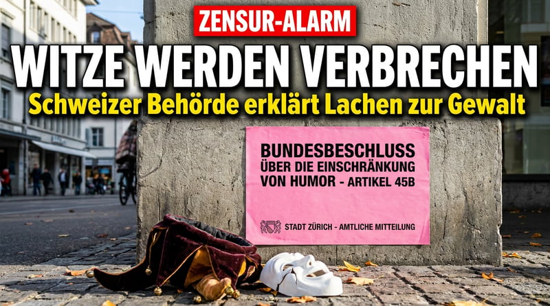 Wenn der Witz zum Verbrechen wird: Schweizer Gleichstellungsbüro erklärt das Lachen zur Gewalttat
