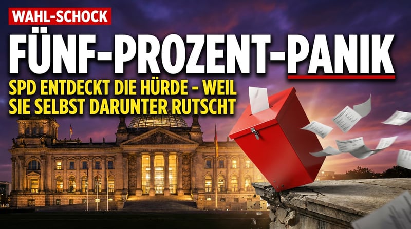 Wenn die eigene Existenz wackelt: SPD-Spitzenkandidat entdeckt plötzlich die Ungerechtigkeit der Fünf-Prozent-Hürde