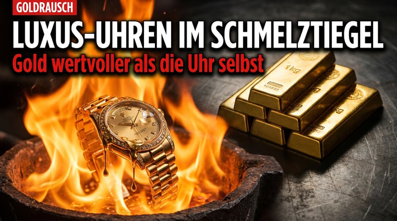 Wenn die Geschichte im Schmelztiegel verglüht: Wie der Goldrausch Luxusuhren zu Barren macht
