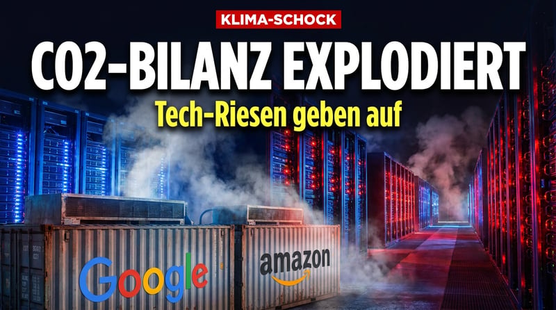 Wenn die Klima-Prediger selbst kalte Füße bekommen: Googles und Amazons CO2-Bilanz explodiert