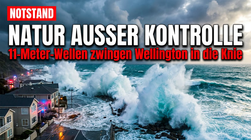 Wenn die Natur ihre Muskeln zeigt: Elf-Meter-Wellen zwingen Neuseelands Hauptstadt in die Knie