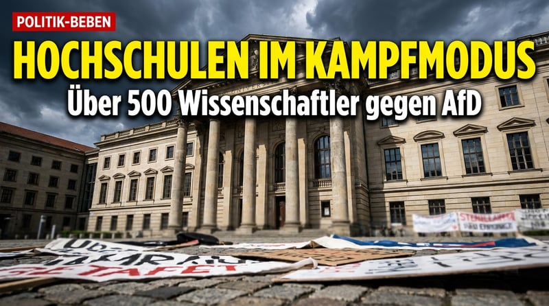 Wenn die Universität zum Kampfplatz wird: Über 500 „Wissenschaftler“ erklären der AfD den Krieg