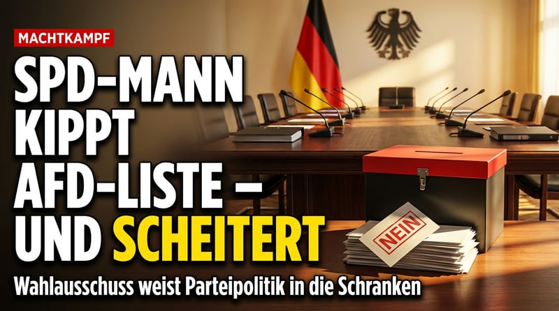 Wenn die Verlierer die Regeln machen wollen: SPD-Mann will AfD-Liste in Mecklenburg-Vorpommern kippen – und scheitert