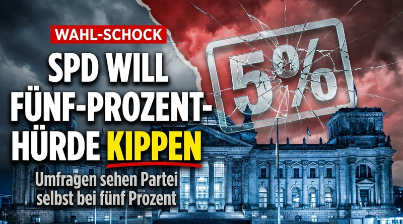 Wenn die Zahlen nicht passen, ändert man eben die Regeln: SPD liebäugelt mit dem Ende der Fünf-Prozent-Hürde