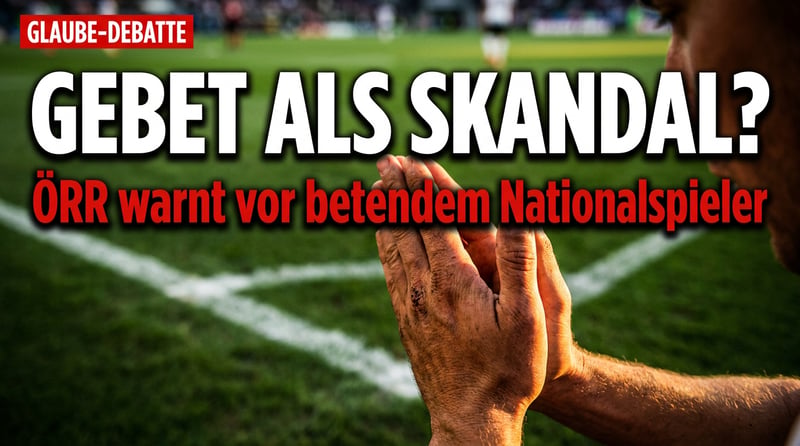 Wenn ein Gebet zum Skandal wird: Wie der öffentlich-rechtliche Rundfunk einen betenden Nationalspieler an den Pranger stellt