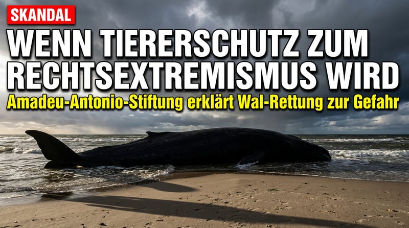Wenn ein gestrandeter Wal zum „rechtsextremen Kulturkampf" mutiert: Die absurde Welt der Amadeu-Antonio-Stiftung