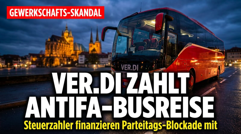 Wenn Gewerkschaftsbeiträge zur Antifa-Anreise werden: Ver.di finanziert den Sturm auf einen demokratischen Parteitag