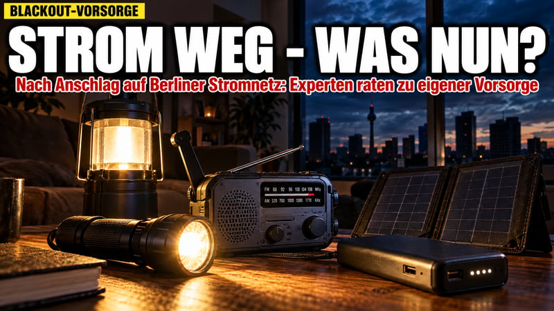 Wenn in Deutschland das Licht ausgeht: Ihr Strom-Notfallplan
