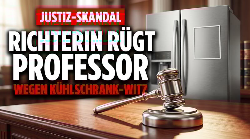 Wenn Richterinnen Partei ergreifen: Gerichtspräsidentin rügt Professor für harmlosen Kühlschrank-Witz
