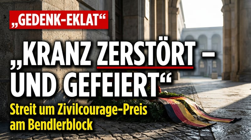 Wenn Vandalismus zur Tugend erklärt wird: Der Kranz-Eklat am Bendlerblock und die Doppelmoral der „Erinnerungskultur“