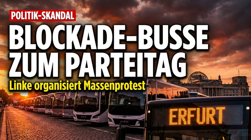 Wenn Volksvertreter zu Reiseveranstaltern fĂĽr den Rechtsbruch werden: Linke organisiert Busse zur AfD-Blockade