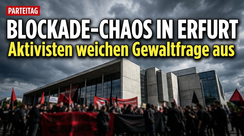 Wenn "Zivilcourage" zum Freibrief für Gewalt wird: Widersetzen-Bündnis blockiert AfD-Parteitag und weicht der entscheidenden Frage aus