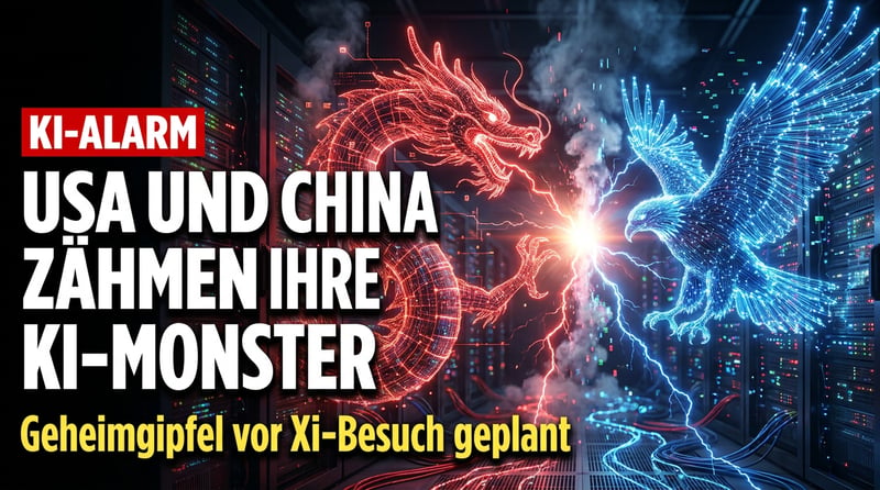 Wenn zwei Giganten zittern: USA und China reden erstmals über die Zähmung ihrer eigenen KI-Monster