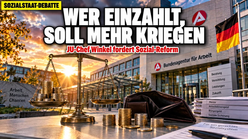Wer nie einzahlte, soll weniger kriegen: JU-Chef zündet Sozial-Debatte!