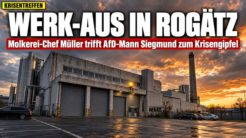 Werk-Aus in Rogätz: Theo Müller trifft AfD-Mann Siegmund zum Krisengipfel