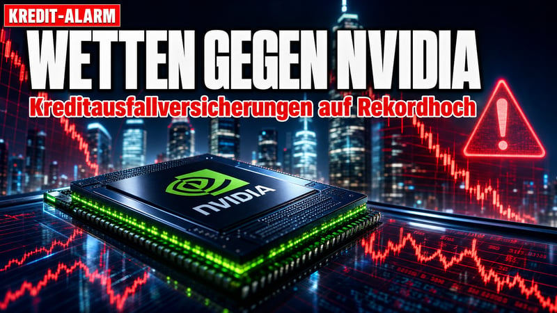 Wetten gegen Nvidia: Kreditmarkt schlägt Alarm beim KI-Riesen