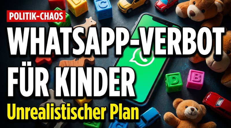 WhatsApp-Verbot für Kinder: Wenn die Politik wieder einmal Luftschlösser baut