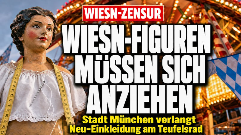 Wiesn-Zensur: Teufelsrad-Figuren müssen sich jetzt anziehen!
