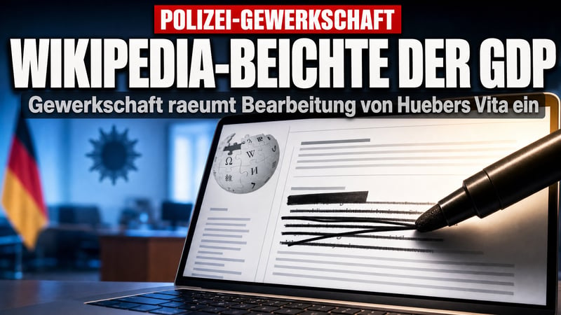Wikipedia-Beichte der Polizeigewerkschaft: Wer schönt hier wessen Vita?