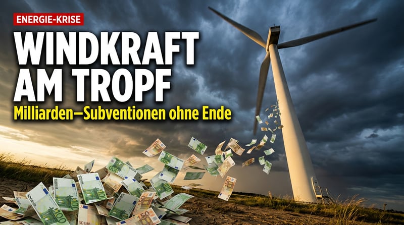 Windkraft am Tropf des Staates: Wie Bürger für das grüne Prestigeprojekt bluten
