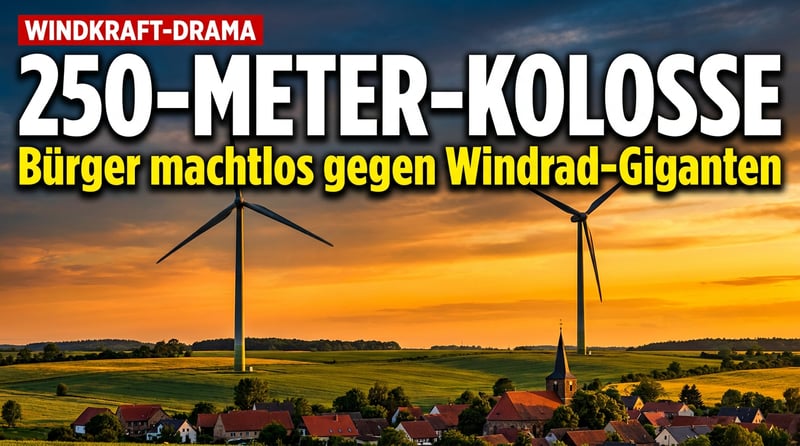 Windkraft-Gigantismus bei Borna: Wenn 250-Meter-Kolosse über den Willen der Bürger hinwegwalzen