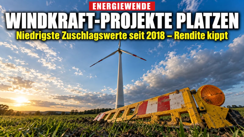 Windkraft-Schock: Projekte platzen reihenweise – der Kater kommt