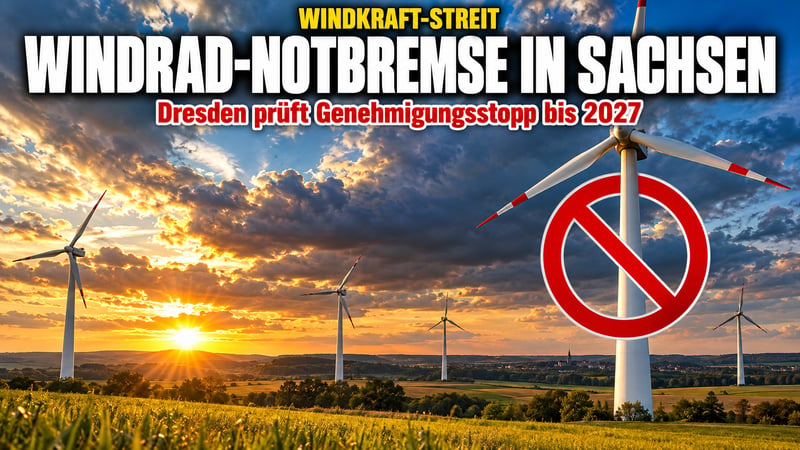Windrad-Notbremse in Sachsen: Stoppt Dresden den Ausbau bis 2027?