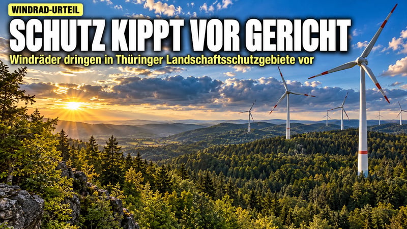 Windrad-Urteil in Weimar: Ostthüringens Schutzgebiete verlieren ihre Wirkung
