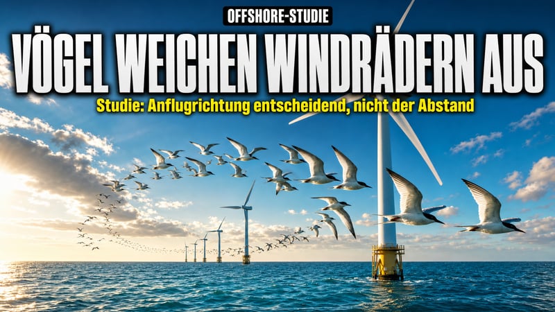 Windräder im Meer: Seevögel weichen aus – Studie liefert Messwerte