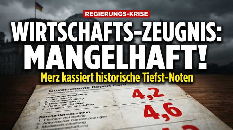 Wirtschaft erteilt Merz-Regierung vernichtende Zensuren – Vertrauen auf historischem Tiefpunkt