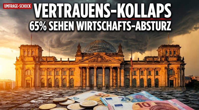 Wirtschaftsabsturz und Meinungsfreiheit: Deutsche verlieren Vertrauen in die Politik