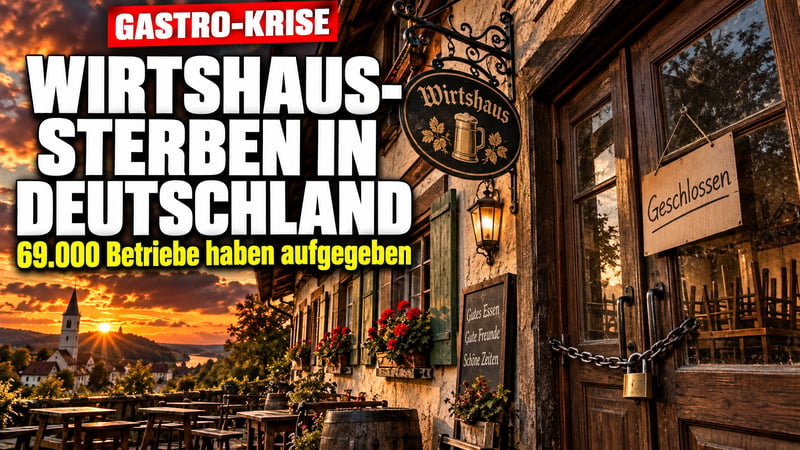 Wirtshaus-Sterben in Deutschland: 69.000 Betriebe haben aufgegeben!