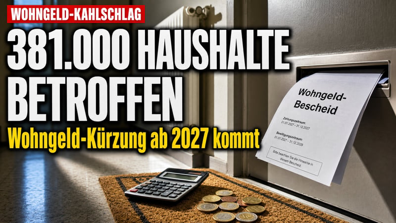 Wohngeld-Kahlschlag: Ministerin verteidigt Kürzung für 381.000 Haushalte