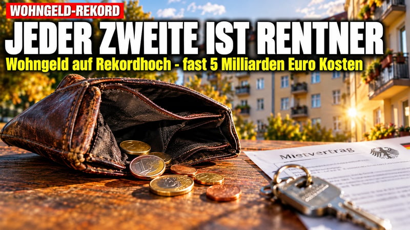 Wohngeld-Rekord: Jeder zweite Empfänger ist Rentner!