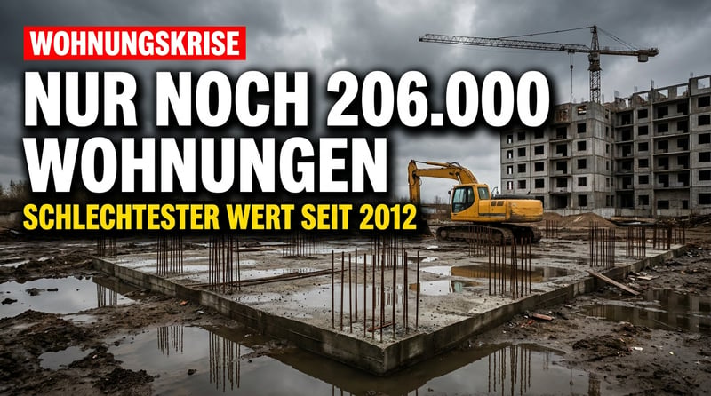 Wohnungsbau-Desaster: Deutschland baut so wenig wie zuletzt vor 13 Jahren