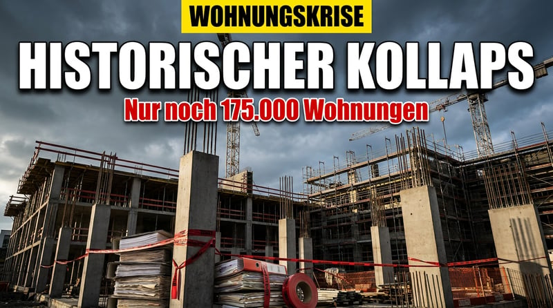 Wohnungsbau im freien Fall: Wie Bürokratie und Masseneinwanderung Deutschland in die größte Wohnraumkrise der Nachkriegszeit treiben