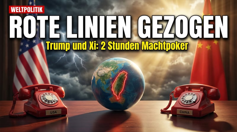 Xi Jinping zieht rote Linien: Zweistündiges Telefonat mit Trump offenbart Taiwans explosive Brisanz
