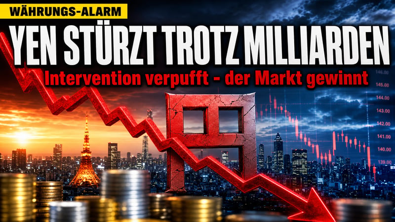 Yen-Absturz trotz Milliarden-Intervention: Der Markt gewinnt