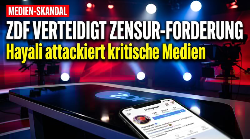 ZDF-Moderatorin verteidigt Zensur-Befürworter: Hayali attackiert kritische Medien